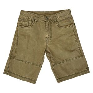 Prana Women's Olive Green Utility Bermuda Shorts